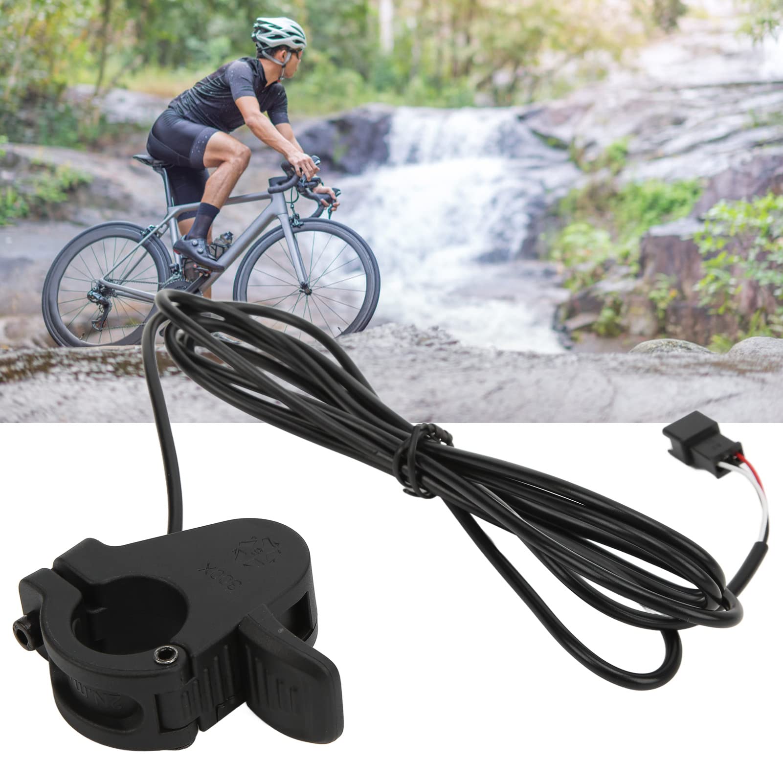 Electric Bike Thumb Throttle - 300X Speed Regulator & Accelerator with Universal Connector for E-Bike Conversion | Perfect for Commuting, Off-Road & Urban Riding