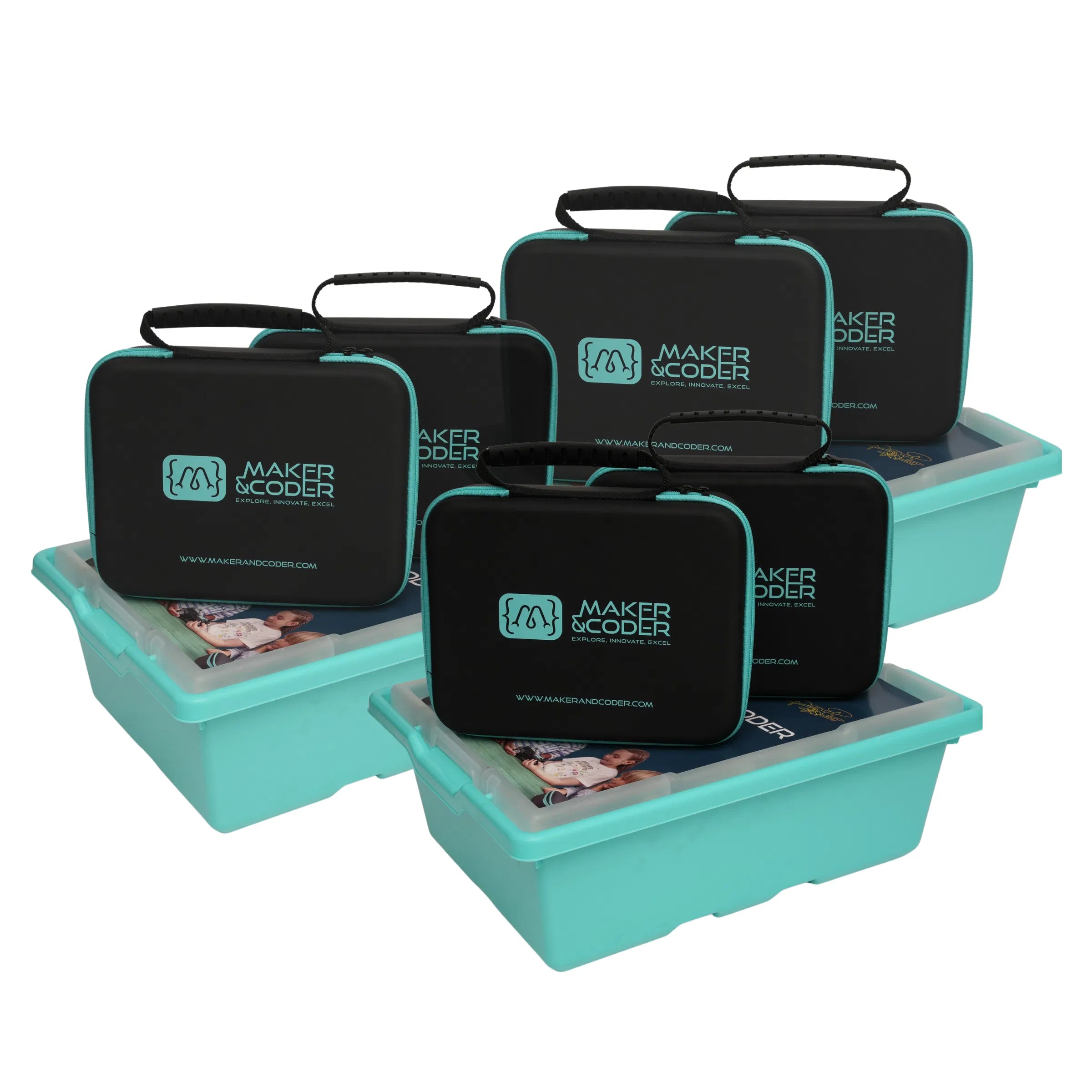 Maker and Coder 4.0 Base Kit Class Pack - STEM Coding & Robotics Learning Set for Kids | Perfect for Classroom STEM Education & After-School Coding Clubs
