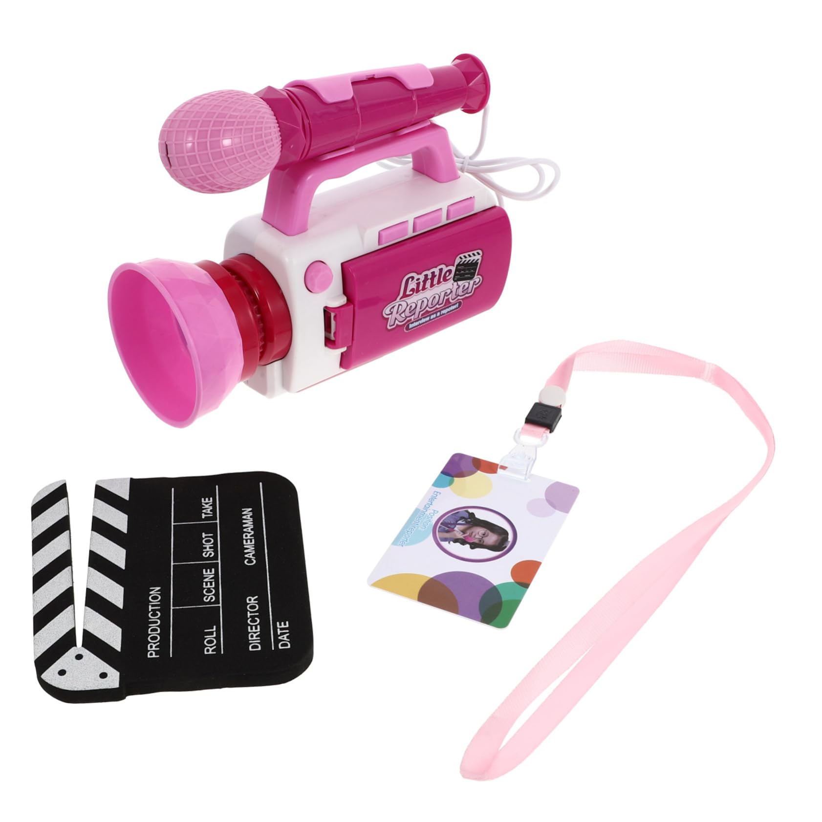 Abaodam Kids Digital Camera Toy Set with Microphone - Pretend Play Simulation Camera for Boys & Girls, Role Play Game, Child Cosplay, Birthday Gift - Perfect for Indoor Play, Parties & Creative Fun