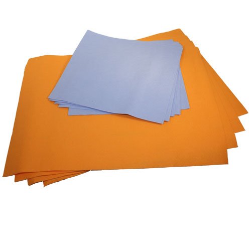 Premium Chamois Cloth Value Pack (10 Pieces) - 4 Large Orange (19