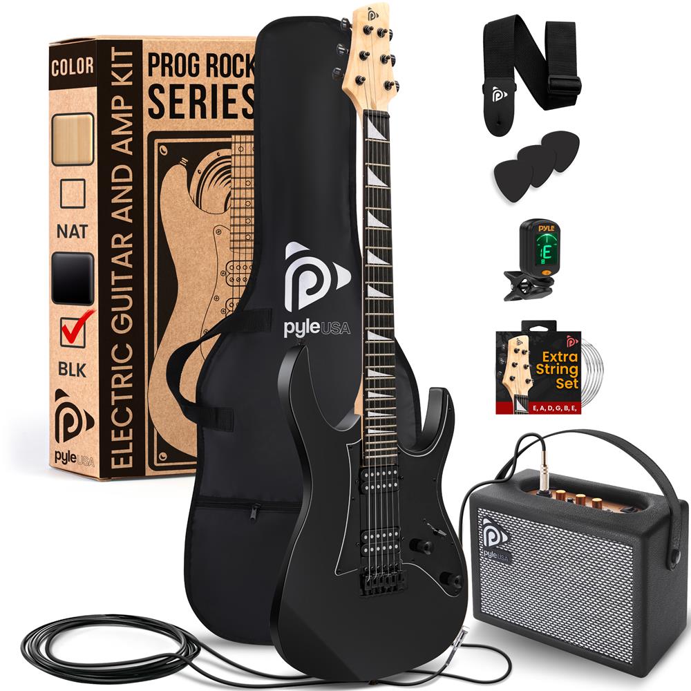 Complete Electric Guitar Starter Kit with Amp, Tuner & Accessories - Perfect for Beginners & Home Practice | Rock, Blues & Metal Playing