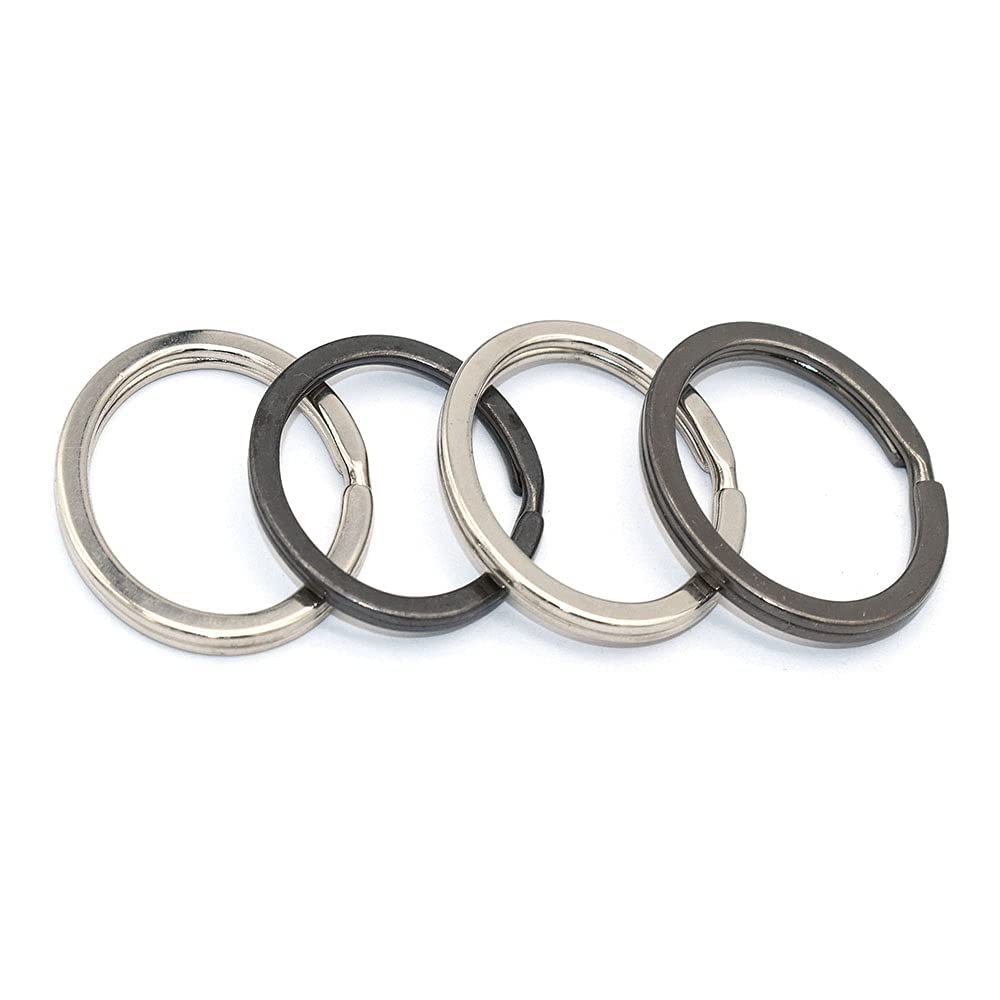 36mm Oval Key Rings - 20Pcs Keychain Charms for Home & Office Use