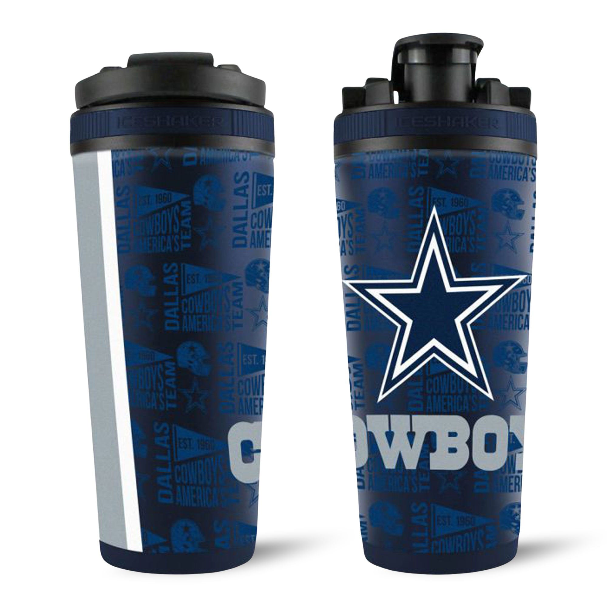 Officially Licensed Dallas Cowboys 4D Insulated Stainless Steel Water Bottle - Perfect for Gym, Sports & Outdoor Activities