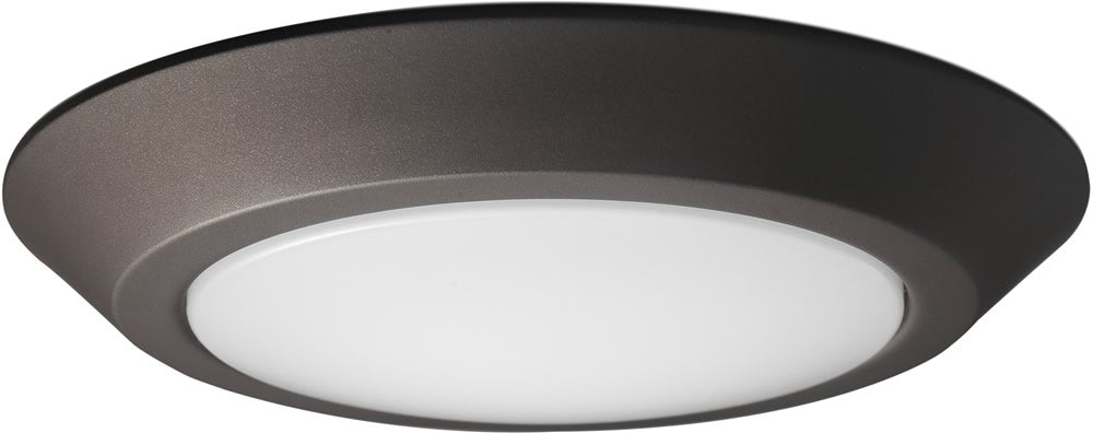 10W 1-Light LED Flush Mount Ceiling Light in Mahogany Bronze - Perfect for Bedroom, Hallway & Kitchen Lighting