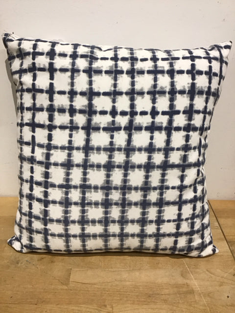 Blue and White Checkered Pillow - Soft and Stylish Decorative Throw Pillow for Couch, Bed, Sofa - Perfect for Home, Living Room, and Office Decor