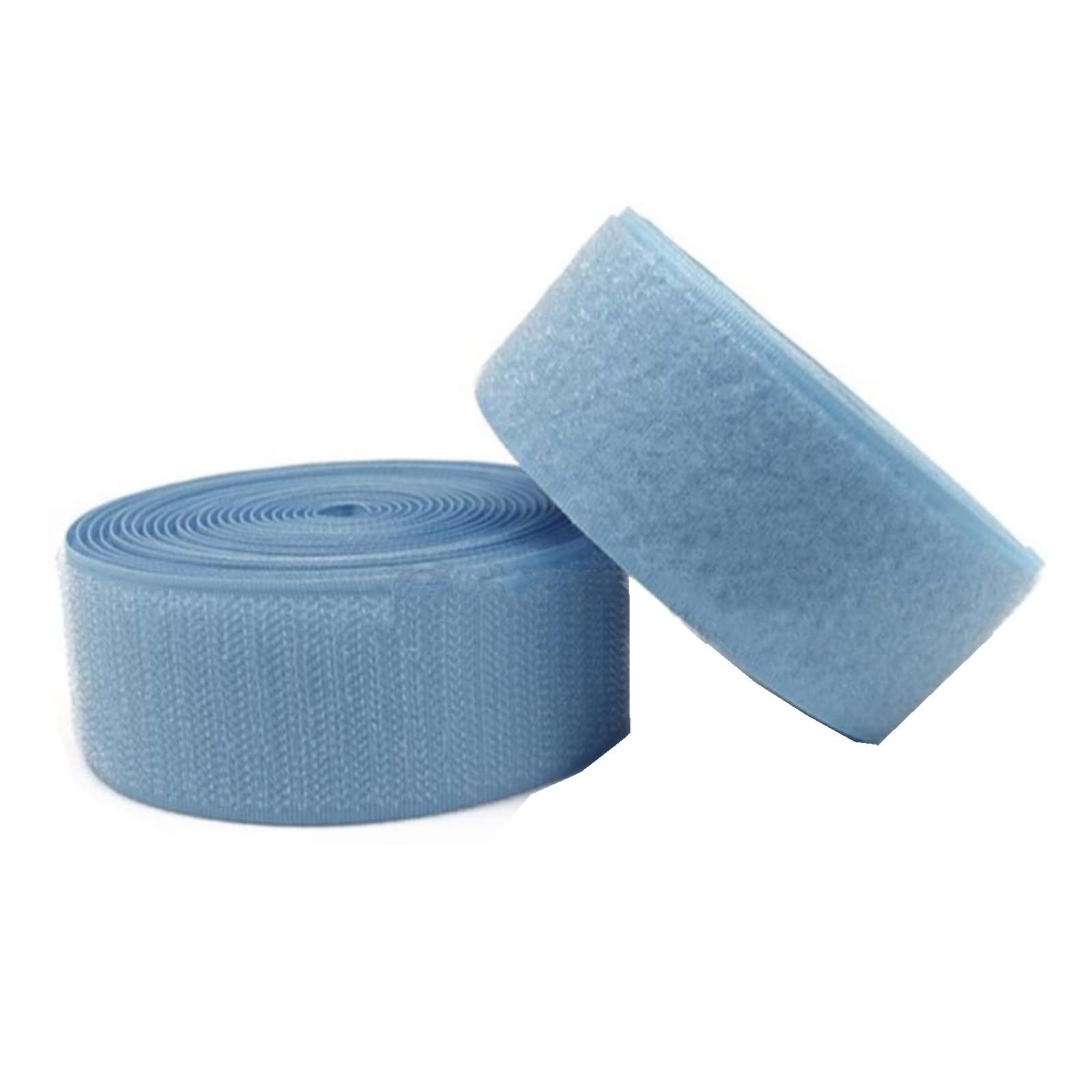 DTKJ Sew On Hook and Loop Tape - Non-Adhesive Nylon Fabric Fastener Strips for DIY, Crafts & Home Decor (5 Yards/Pair) - Perfect for Cushion Fixing, Clothing, Bags & Organizing Projects