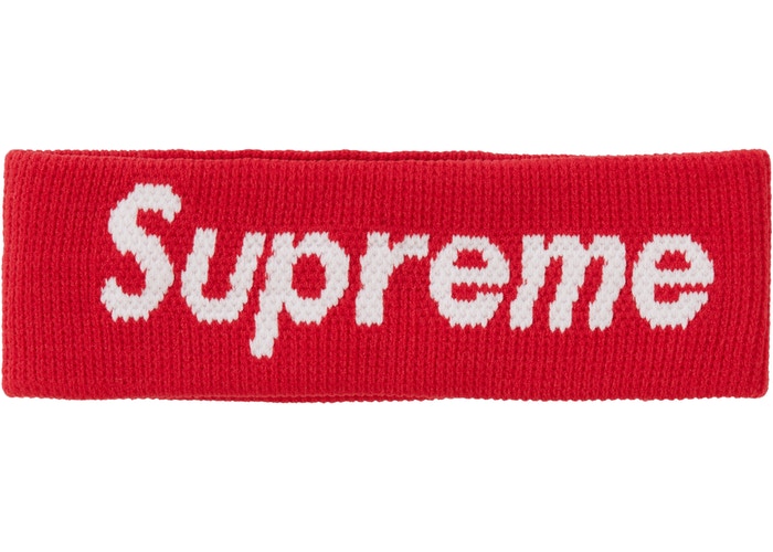 Supreme Nike NBA Headband - Red Sweatband for Basketball, Running & Workouts - Moisture Wicking Sports Headband for Men & Women