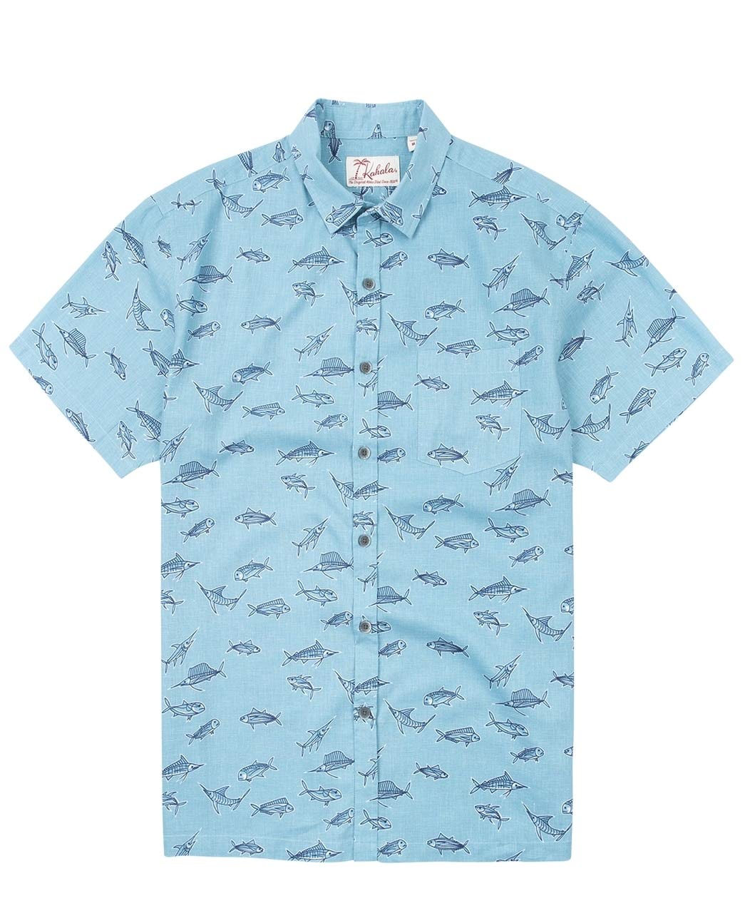 Kahala Swim Club Hawaiian Shirt for Men & Women - Tropical Floral Aloha Shirt - Lightweight Breathable Beachwear - Perfect for Vacation, Luau Party & Summer Outings