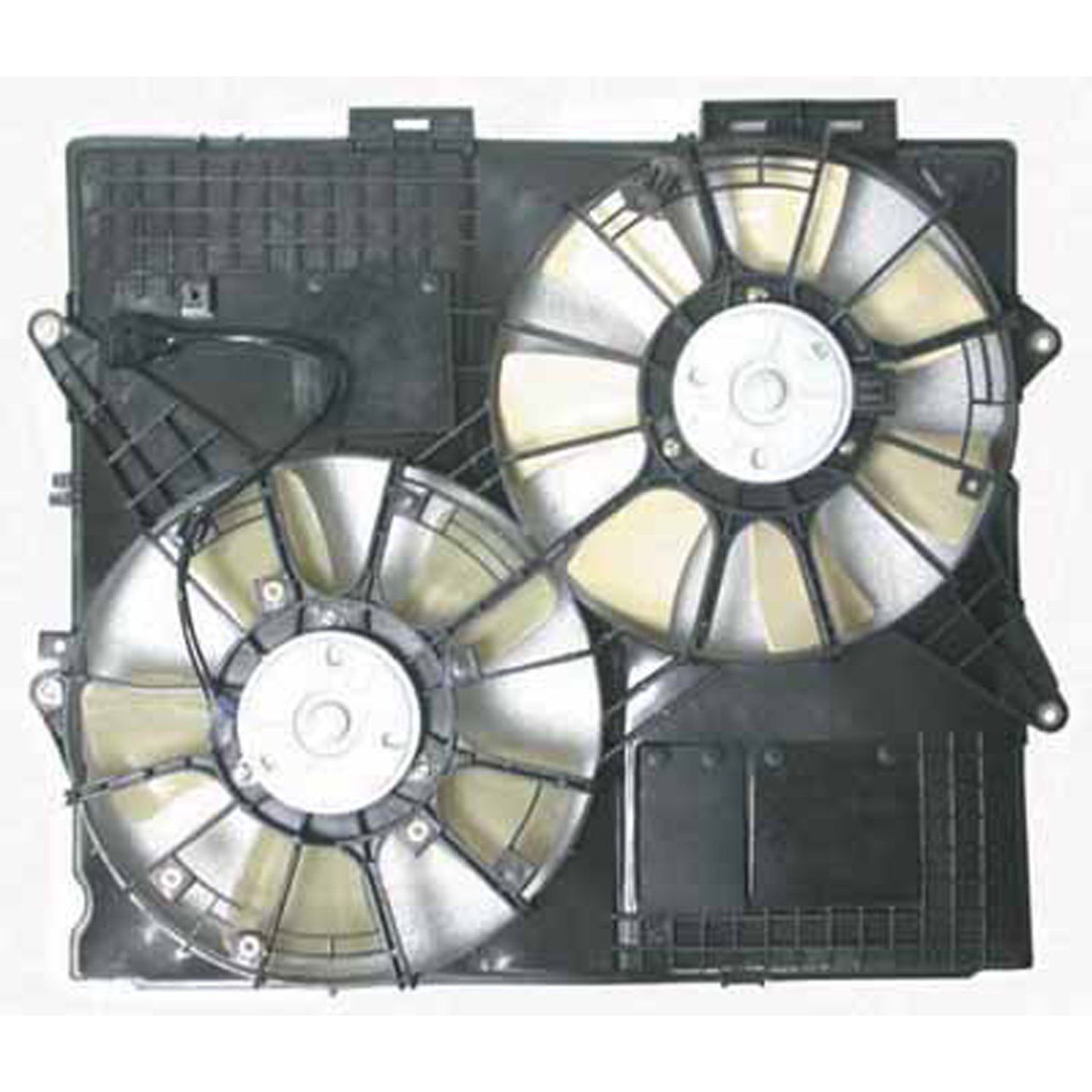 OE Replacement Dual Radiator and Condenser Fan Assembly for Cadillac SRX 2005-2008 - Perfect for Cooling System Repair & Maintenance | Fits 2005 2006 2007 2008 Models