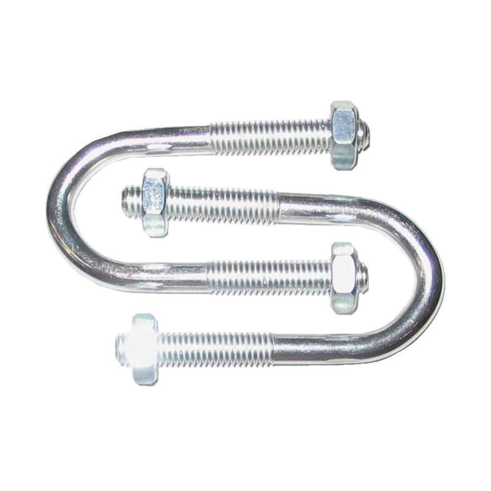 Heavy Duty Bullbarrow Wheelbarrow U Bolt Kit - Durable Replacement U Bolts for Garden & Construction Carts - Perfect for Securing Wheels on Utility Carts, Wheelbarrows & Yard Equipment