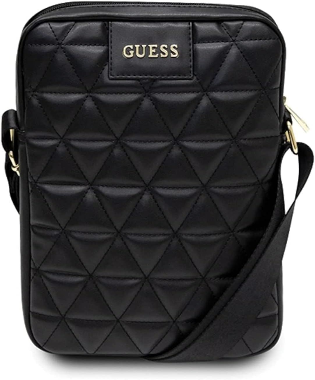 Guess Torba 10 Quilted Tablet Bag Black - Stylish & Durable Crossbody Bag for iPad, Kindle, 10-Inch Tablets - Perfect for Work, Travel & Everyday Use