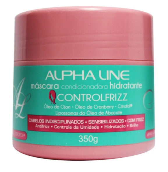 Alpha Line Frizz Control Moisturizing Hair Mask - Deep Conditioning Treatment for Dry, Damaged Hair (350g) | Salon-Quality Hair Care for Smooth, Shiny & Manageable Hair at Home