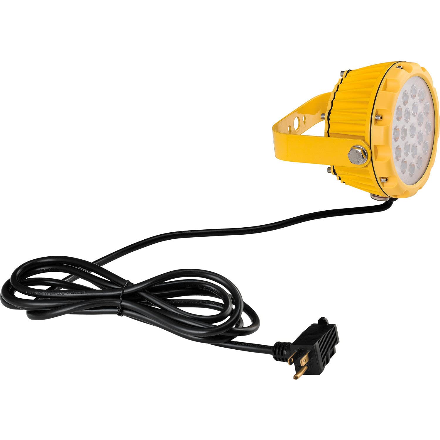 20W LED Dock Light Head - 1800 Lumens, 5000K Daylight White, On/Off Switch with 9ft Cord & Plug - Perfect for Warehouse, Garage, Workshop, and Industrial Lighting