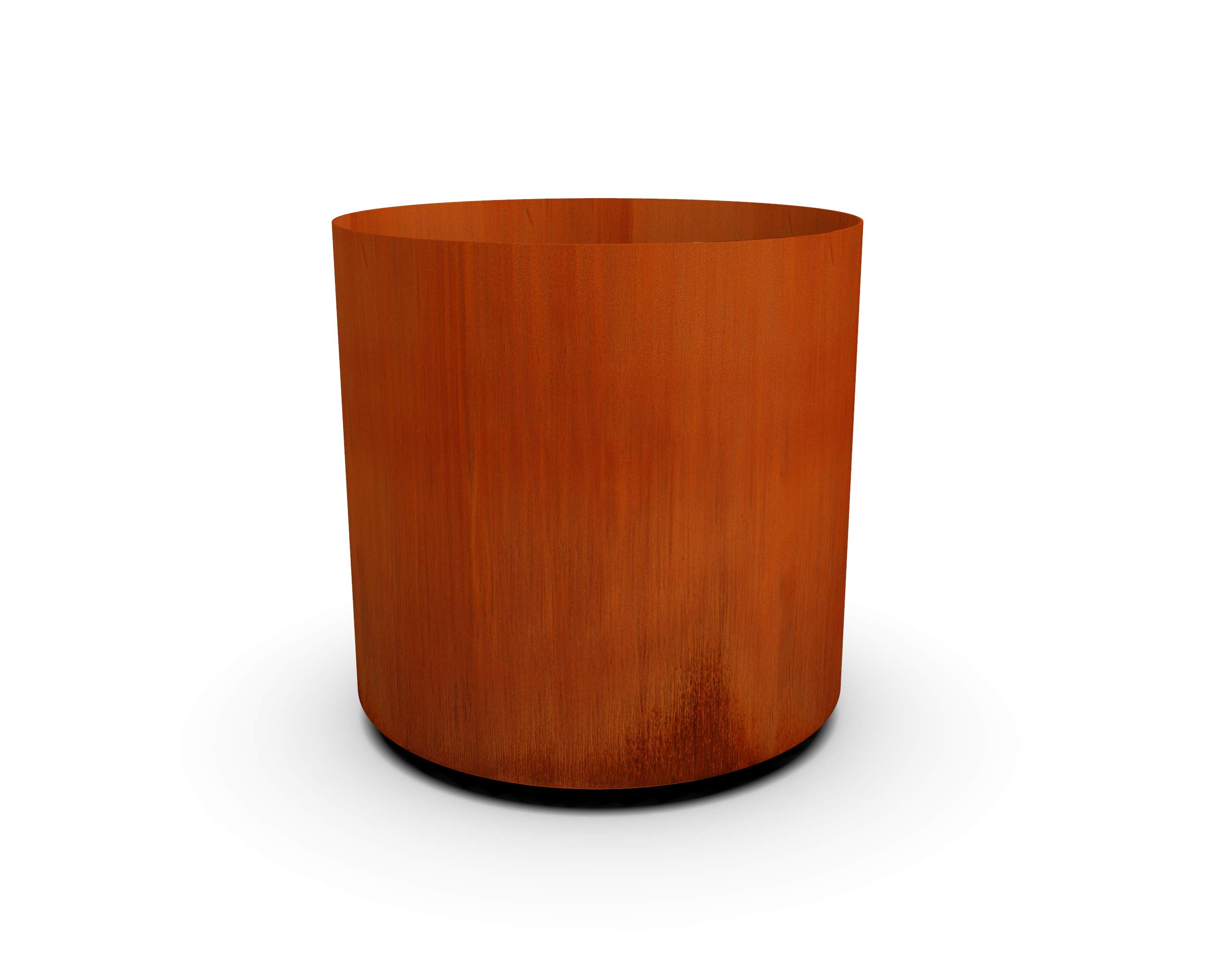 Corten Steel Round Planter Boxes for Outdoor Gardens - Modern Rust-Resistant Planters for Patio, Balcony & Landscape Design | Commercial & Residential Use