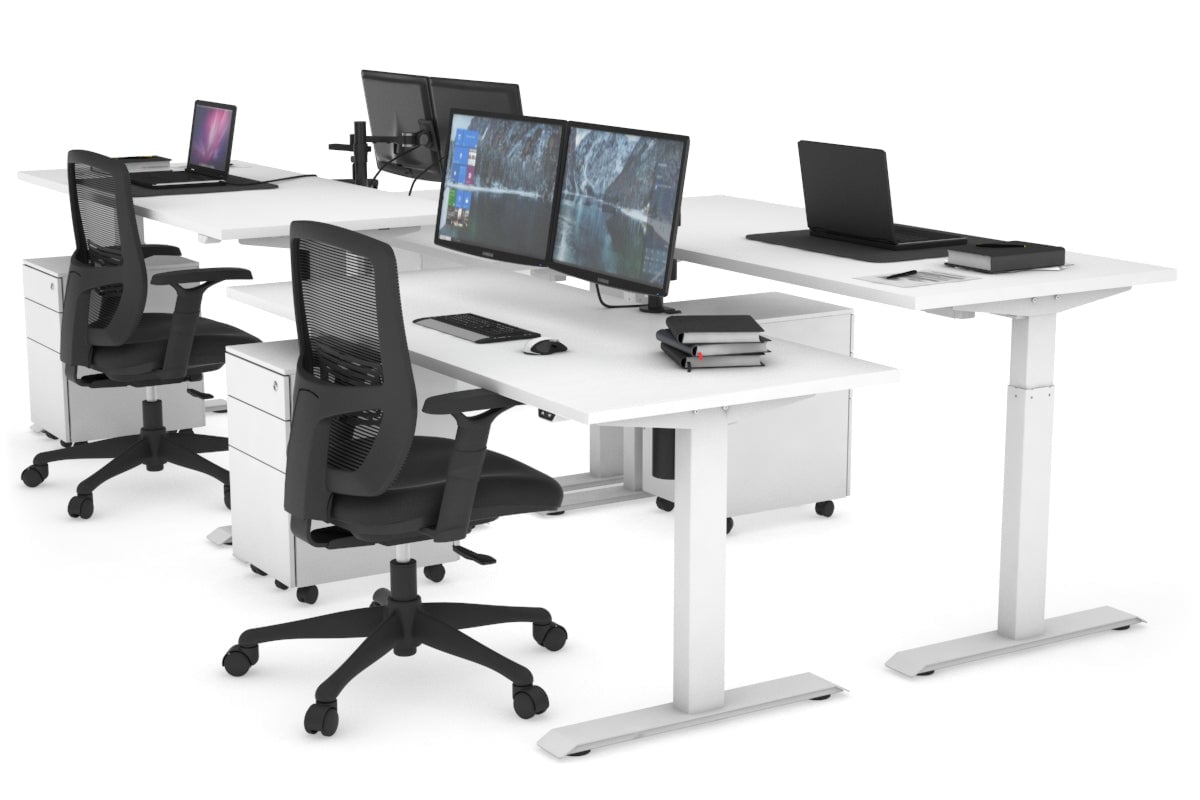 Height Adjustable 4-Person Workbench – 47