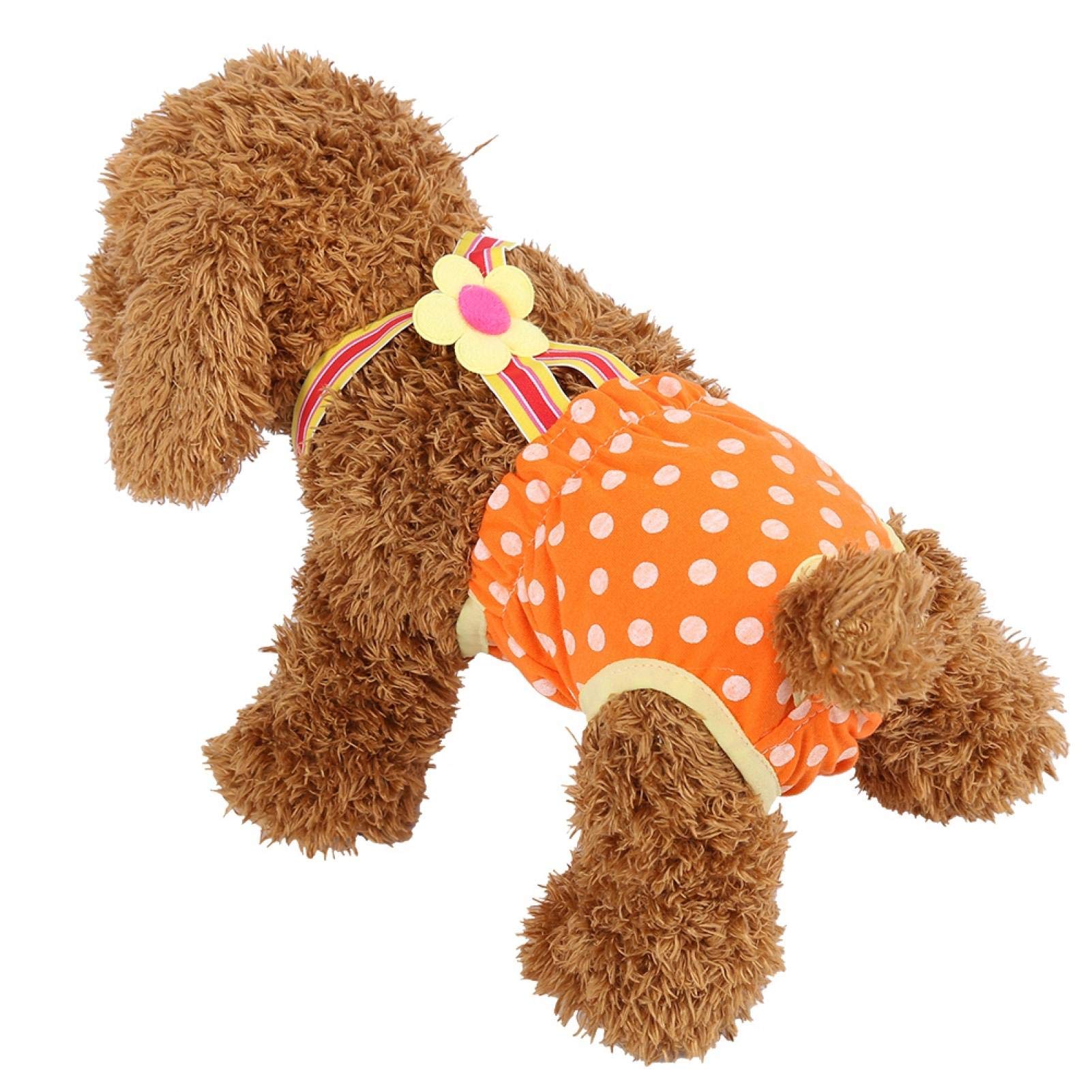 Allsor Dog Diapers for Small & Medium Female Dogs - Soft Cotton Washable Pet Sanitary Pants | Perfect for Incontinence, Heat Cycles & Post-Surgery Care