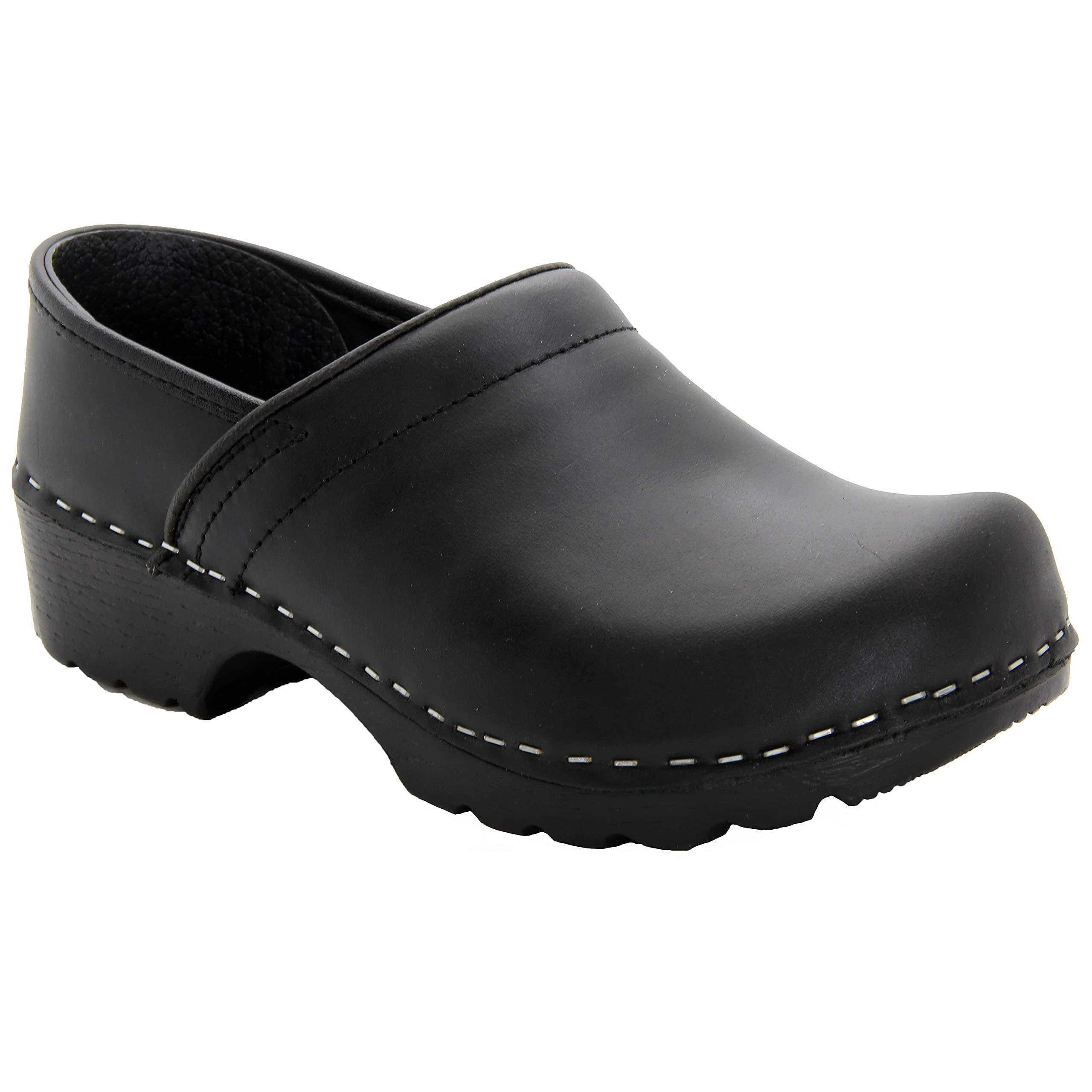 Bjork Women's Swedish Professional Leather Clogs - Comfortable Slip-Resistant Shoes for Nurses, Chefs & Healthcare Workers