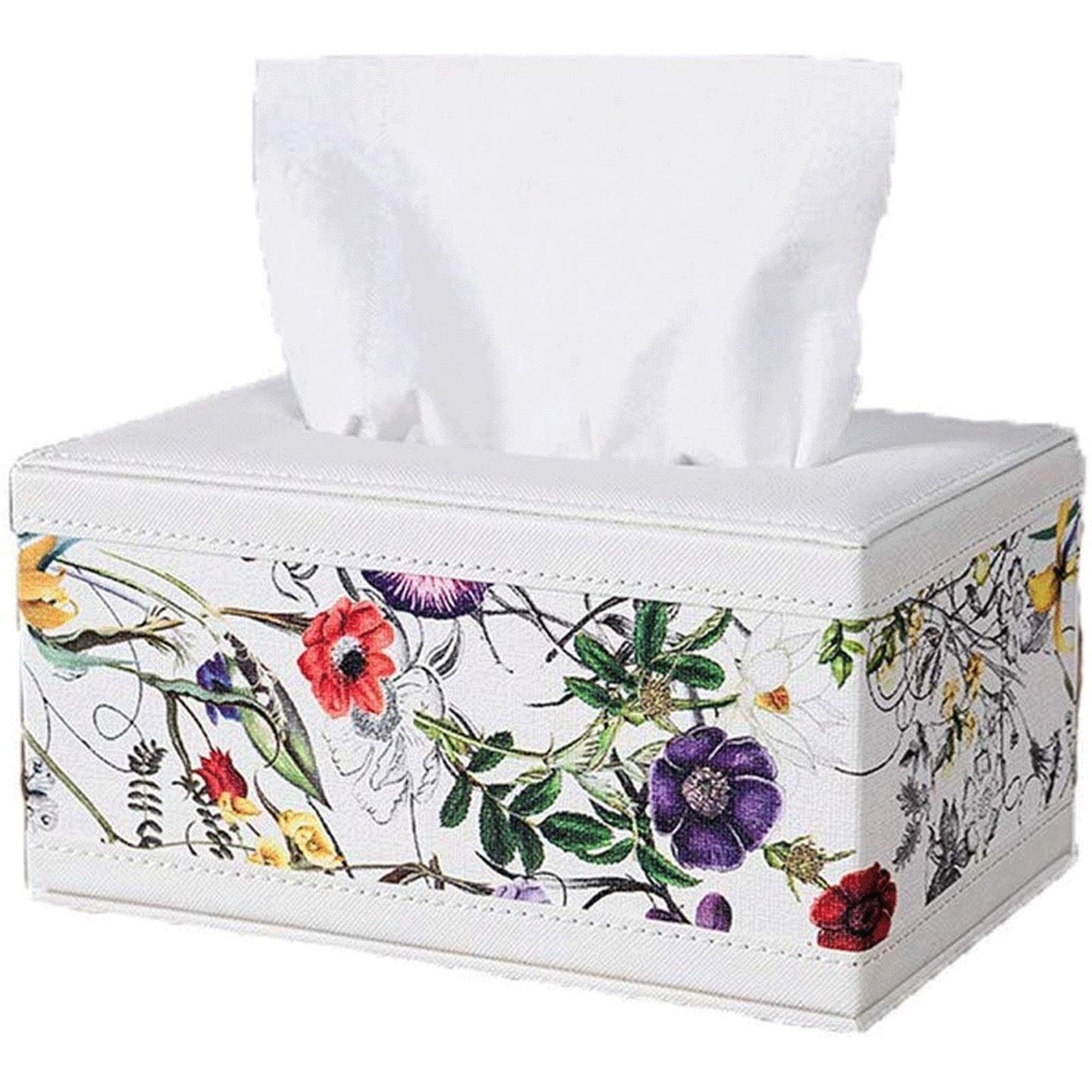 Elegant Leather Tissue Box Holder - Rectangular Napkin Dispenser for Home, Office & Car Decor | Stylish Facial Tissue Organizer for Living Room, Bedroom & Automotive Interior