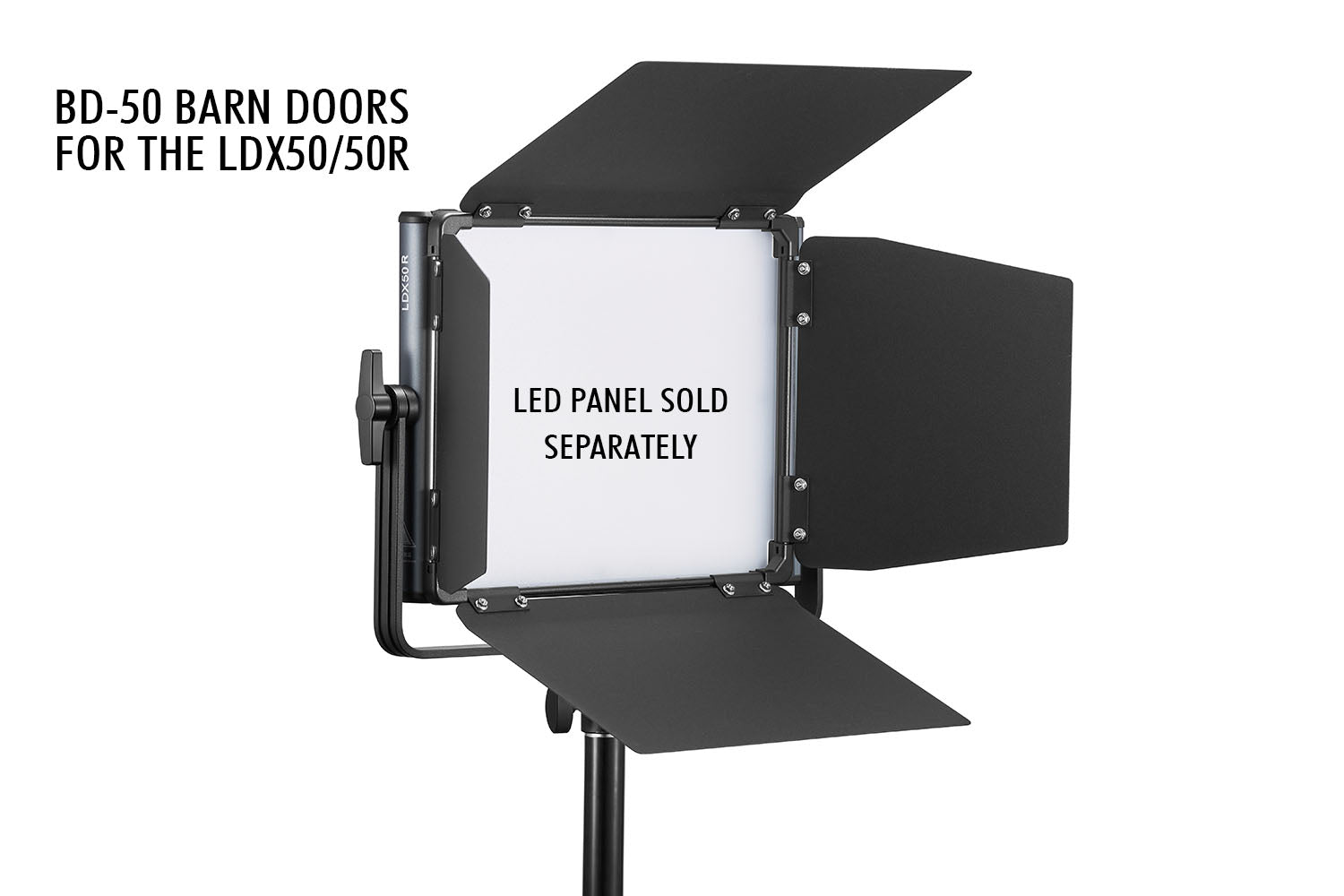 Godox LDX50R 50W LED Video Light with Barn Doors - Professional Continuous Lighting for Photography, Videography, and Studio Use