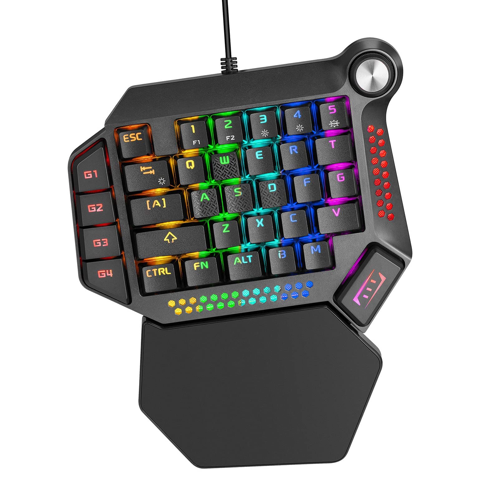 YXHS RGB Backlit Gaming Keyboard and Mouse Combo - Wired USB Mechanical Feel Keyboard for PC Gamers - Perfect for FPS, MOBA, and MMO Gaming Sessions