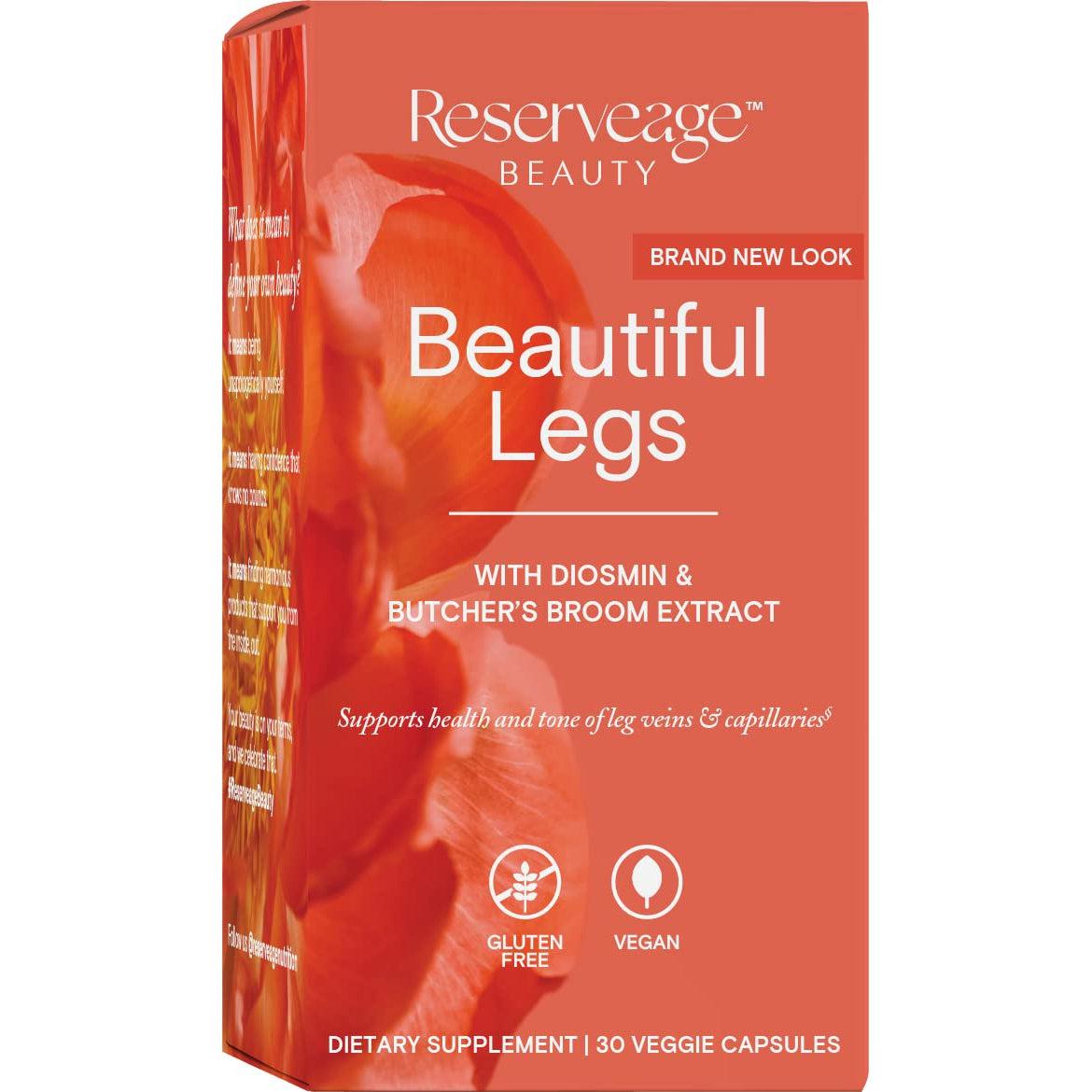 Reserveage Nutrition Beautiful Legs with Diosmin - Supports Healthy Circulation & Leg Comfort - Perfect for Travel, Long Workdays & Active Lifestyles