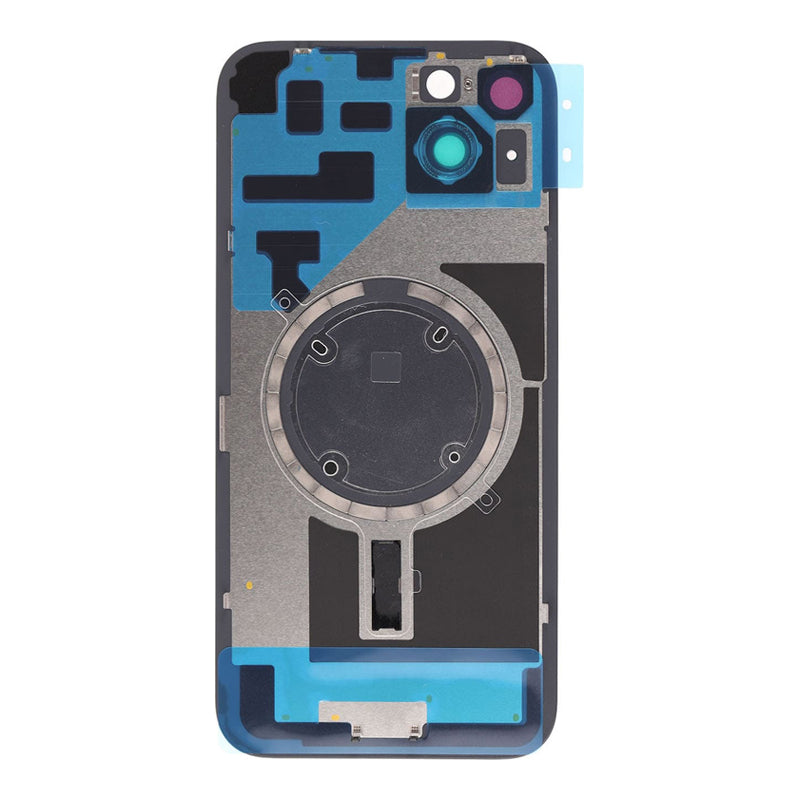 Original iPhone 14 Plus Rear Glass Cover Replacement with Metal Frame & Camera Lens - Compatible with iPhone 14 Plus - DIY Repair Kit for Cracked/Broken Back Glass (Use for Home, Office, or Professional Repair Services)