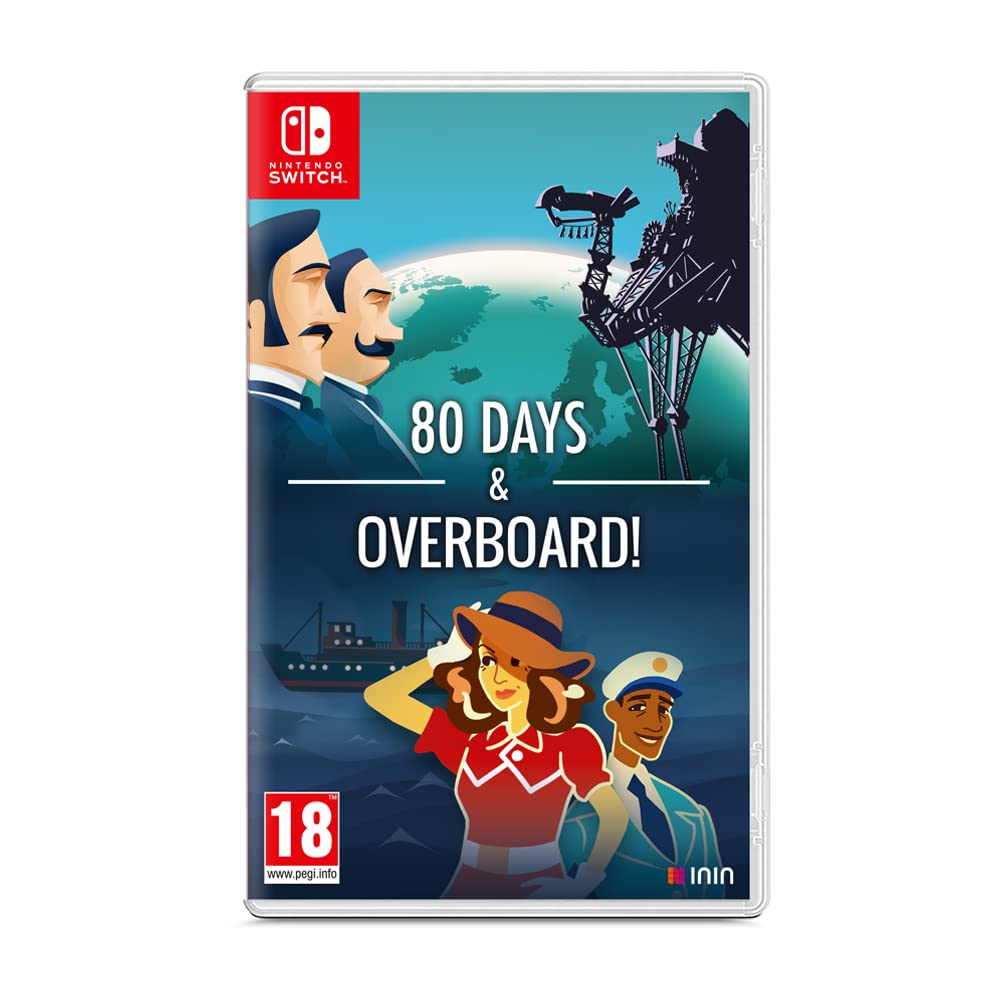 80 Days & Overboard! Adventure Games Bundle for Nintendo Switch - Perfect for Travel & Family Game Nights