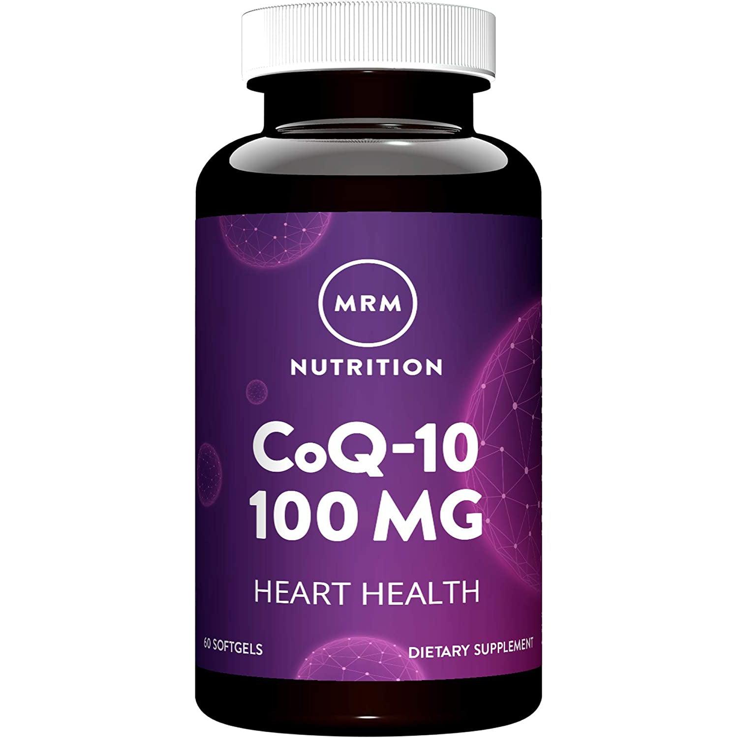 MRM CoQ10 100mg Supplement - Supports Heart Health & Energy - Antioxidant for Cardiovascular Wellness - Use for Daily Energy Boost & Heart Support