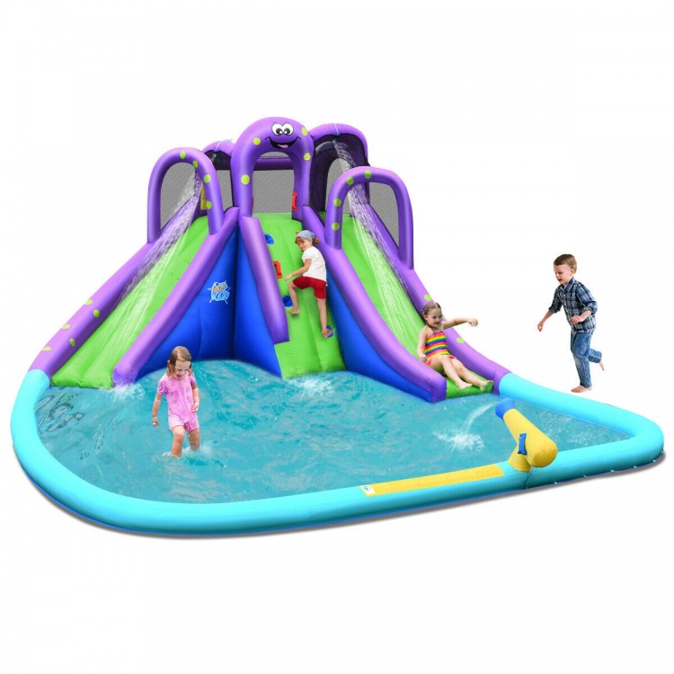 Inflatable Bounce House with Water & Sand Play Area - Large Inflatable Pool for Kids Outdoor Play - Perfect for Backyard Parties, Summer Fun, and Birthday Celebrations