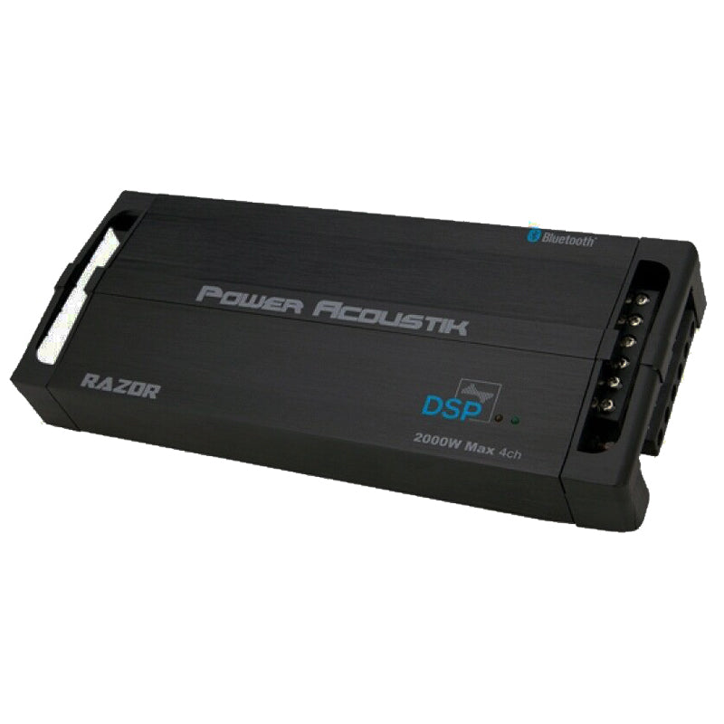 Power Acoustik RZ4 2000DSPB 2000W 4 Channel Car Audio Amplifier with Built-in DSP - Perfect for Car Audio Systems, Bass Boost & Sound Tuning