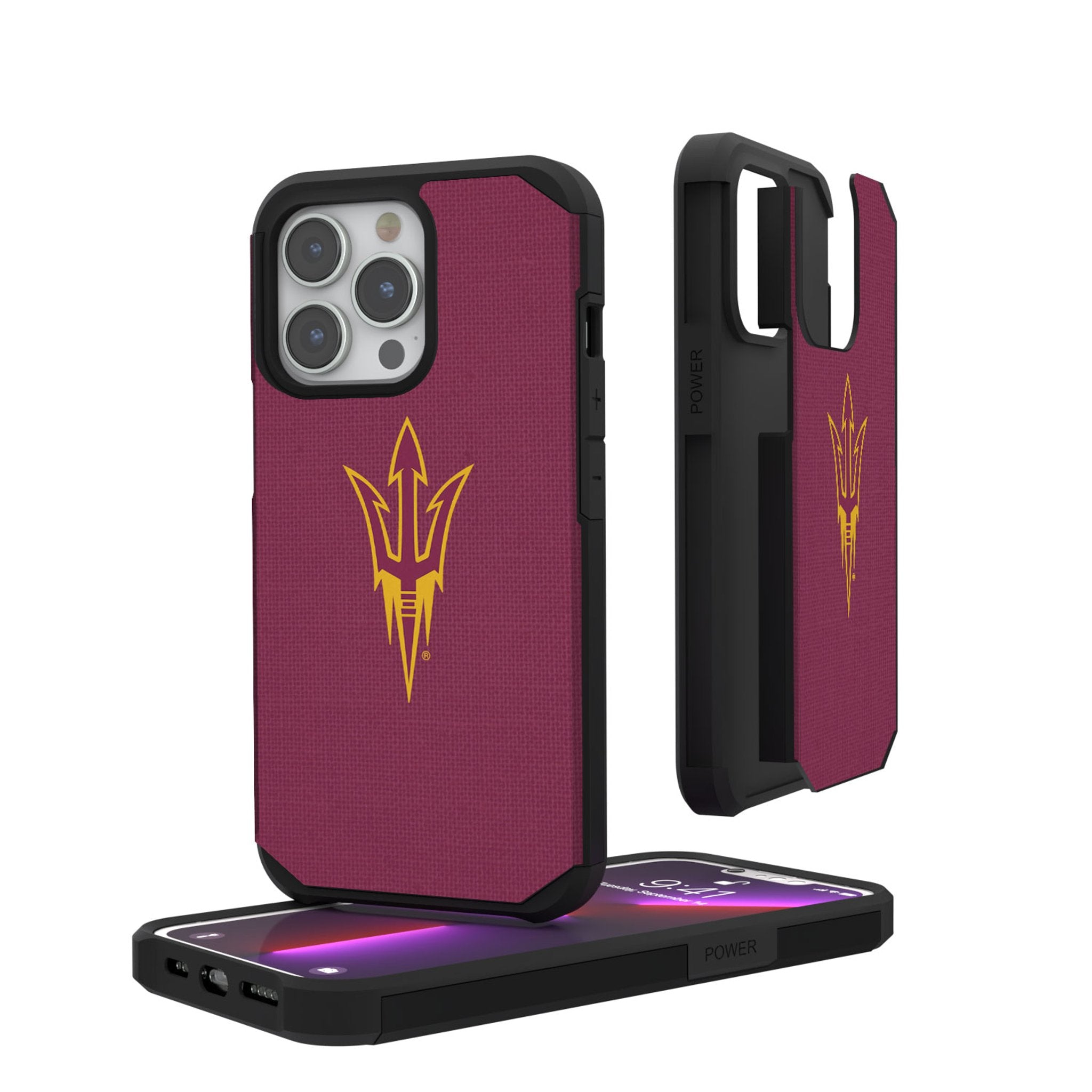 Arizona State University Sun Devils Durable Rugged Phone Case - Shockproof & Protective Cover for iPhone & Samsung - Perfect for Outdoor, Sports & Daily Use