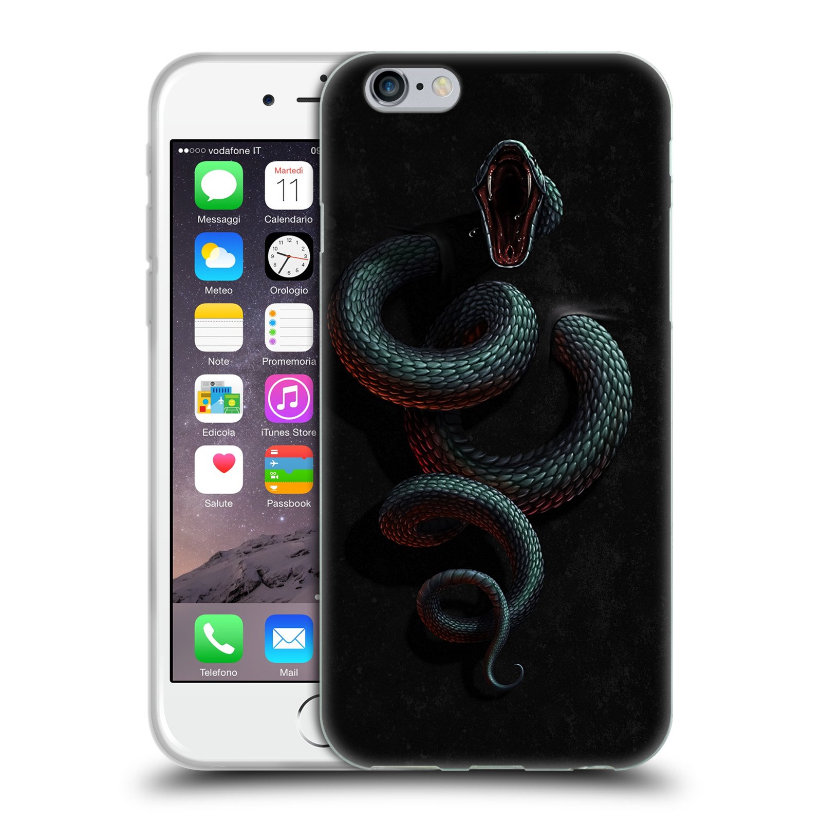 Officially Licensed Christos Karapanos Serpent Within Horror iPhone 6/6s Soft Gel Case - Protective Phone Cover for Horror Fans, Perfect for Halloween & Horror Conventions