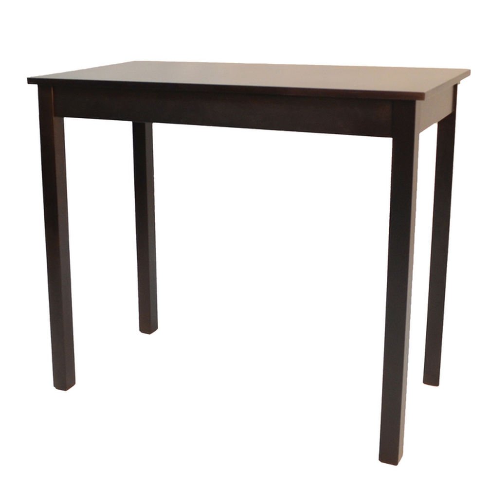 Noah Pub Bar Table - 30 Inch Espresso Brown Wood Counter Height Table for Kitchen, Dining, or Game Room - Perfect for Entertaining and Small Spaces