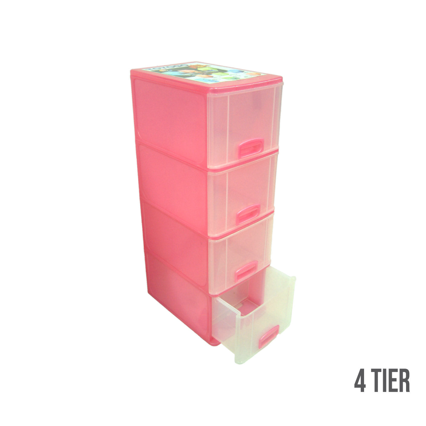 4-Tier Perfect CD Drawer Organizer (602 4) - Compact Storage Solution for CDs, DVDs, and Media Collections - Ideal for Home, Office, or Entertainment Centers