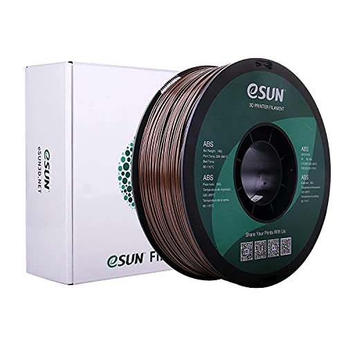 eSUN 1.75mm Brown ABS 3D Printer Filament 1kg Spool (2.2lbs) - High Strength, Low Warping Filament for 3D Printing, DIY Projects, and Prototyping