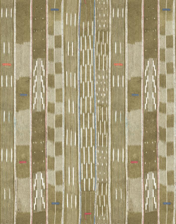 Chris Benz Large Madison Stripe Wallpaper - Tan | Premium Self-Adhesive Peel & Stick Wallpaper for Living Room, Bedroom, Home Decor