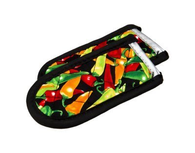 Hot Handle Holder Set of 2 - Heat Resistant Kitchen Mitts with Chili Pepper Design - Perfect for Cooking, Baking, Grilling & Serving Hot Dishes Safely