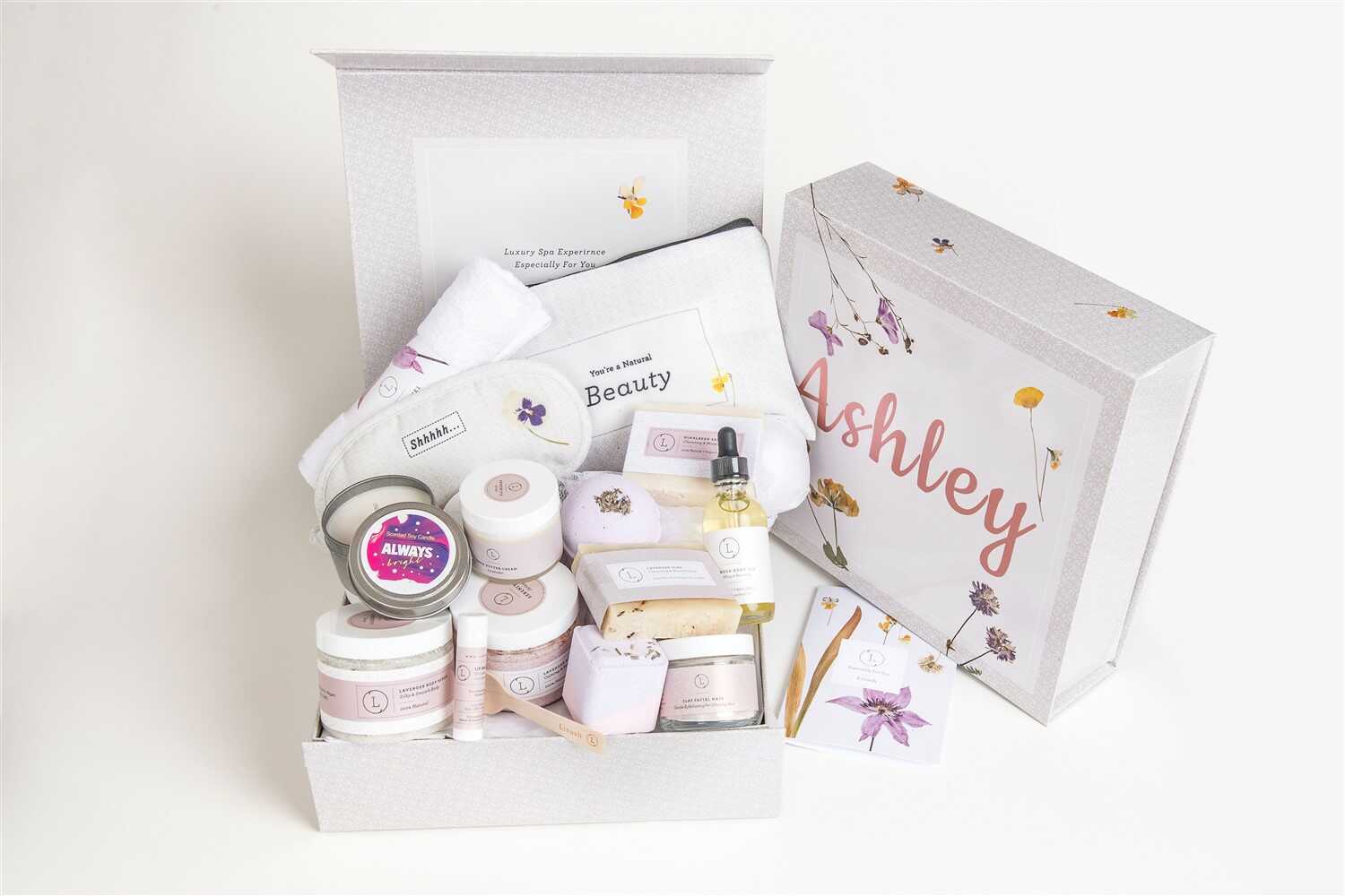 Luxury Lavender Bath & Body Gift Basket - Natural Relaxation Set for Birthday, Anniversary & Special Occasions | Perfect Spa Day at Home