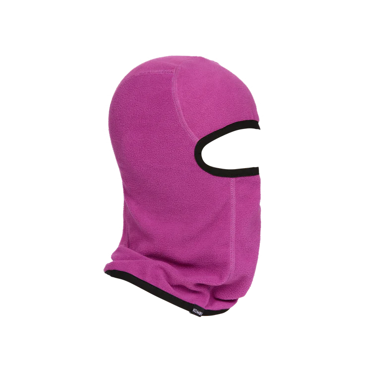 Kombi Orchid Pop Cozy Fleece Junior Balaclava - Warm Winter Face Mask for Kids & Teens - Perfect for Skiing, Snowboarding & Outdoor Activities