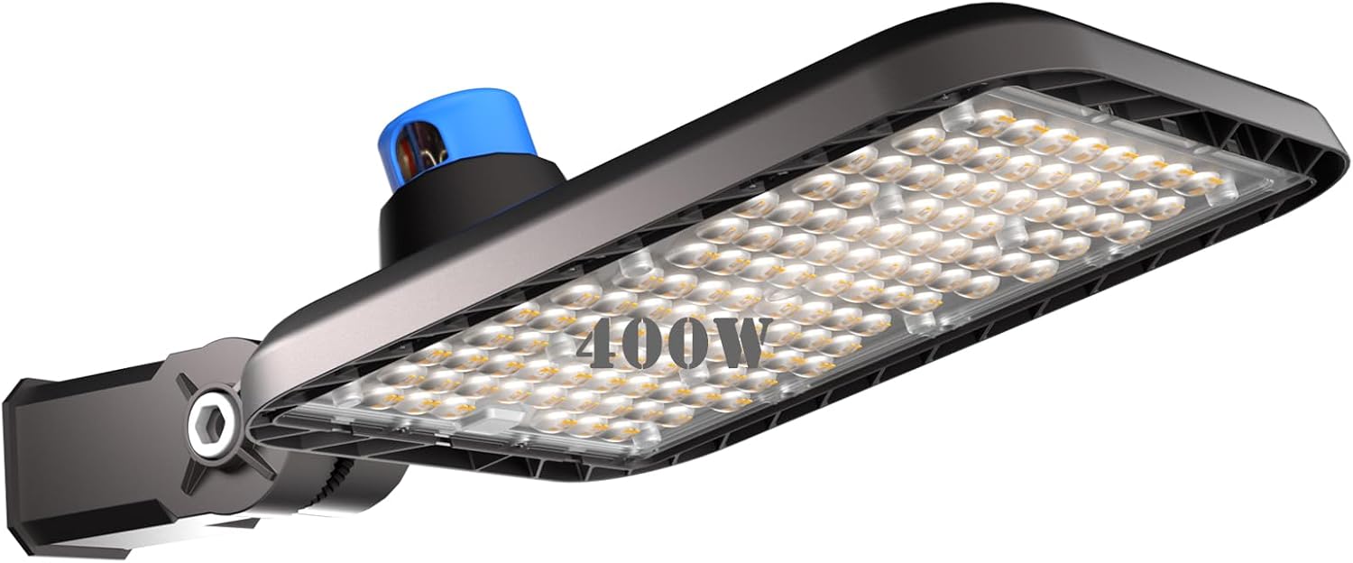 Lightdot 5000K Commercial LED Parking Lot Lights - IP65 Waterproof Outdoor Pole Lights with Dusk to Dawn Sensor for Shopping Centers, Warehouses & Gas Stations