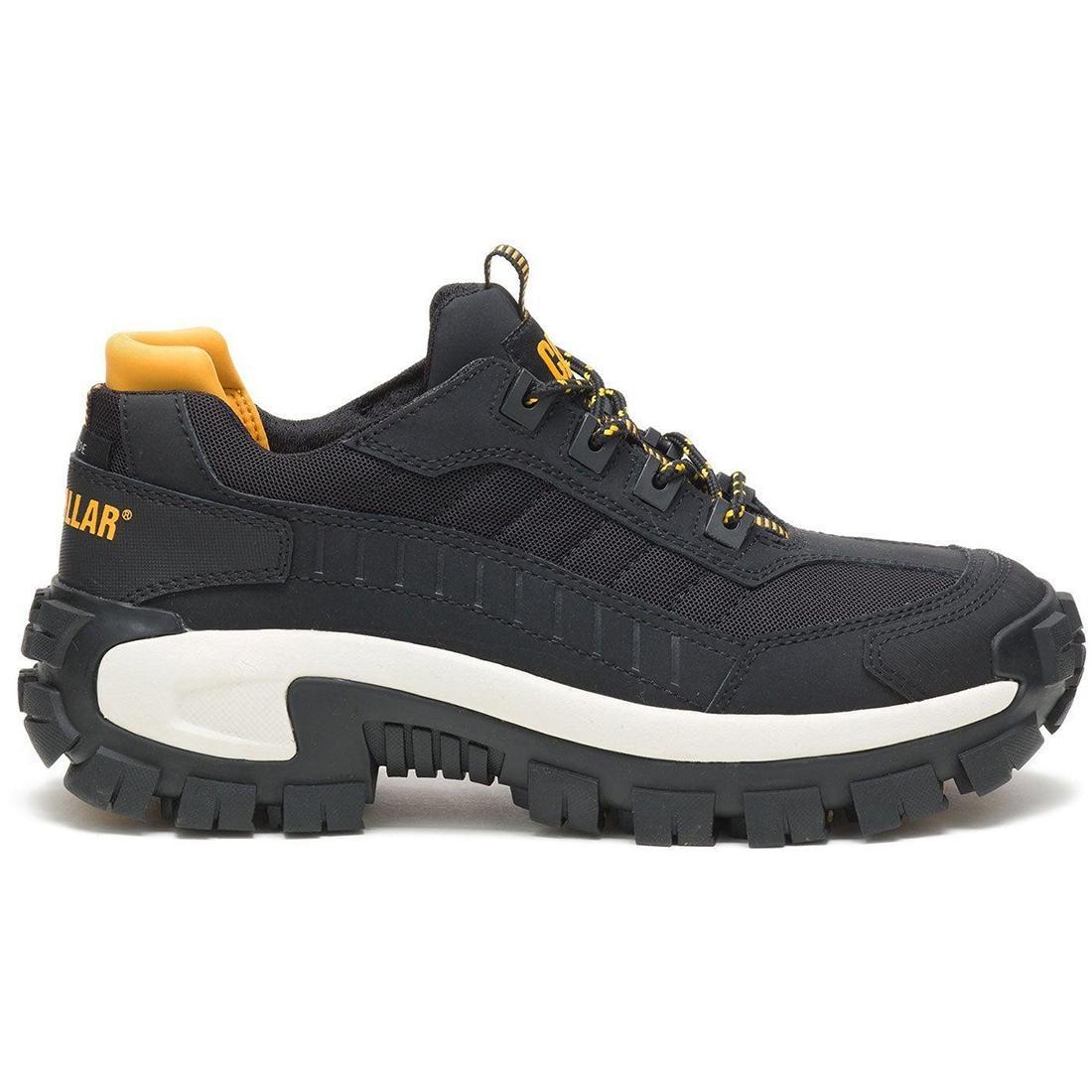 Invader Steel Toe Work Shoes for Men - Black & White Safety Boots for Construction, Warehouse & Industrial Work