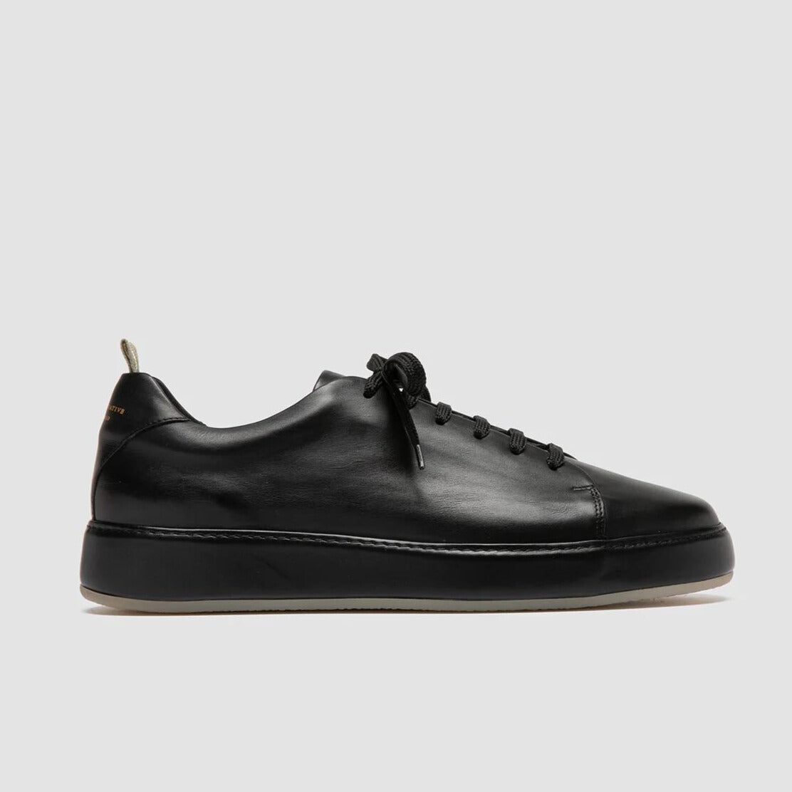 Nero Genuine Leather Low Top Sneakers for Men & Women - Comfortable Casual Shoes for Walking, Running & Everyday Wear