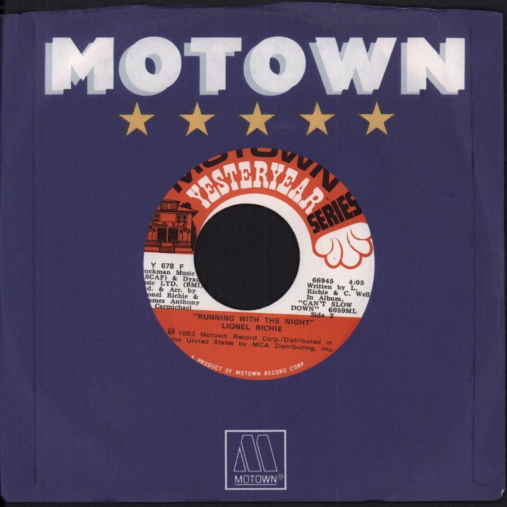 Lionel Richie - All Night Long & Running with the Night - Motown 7