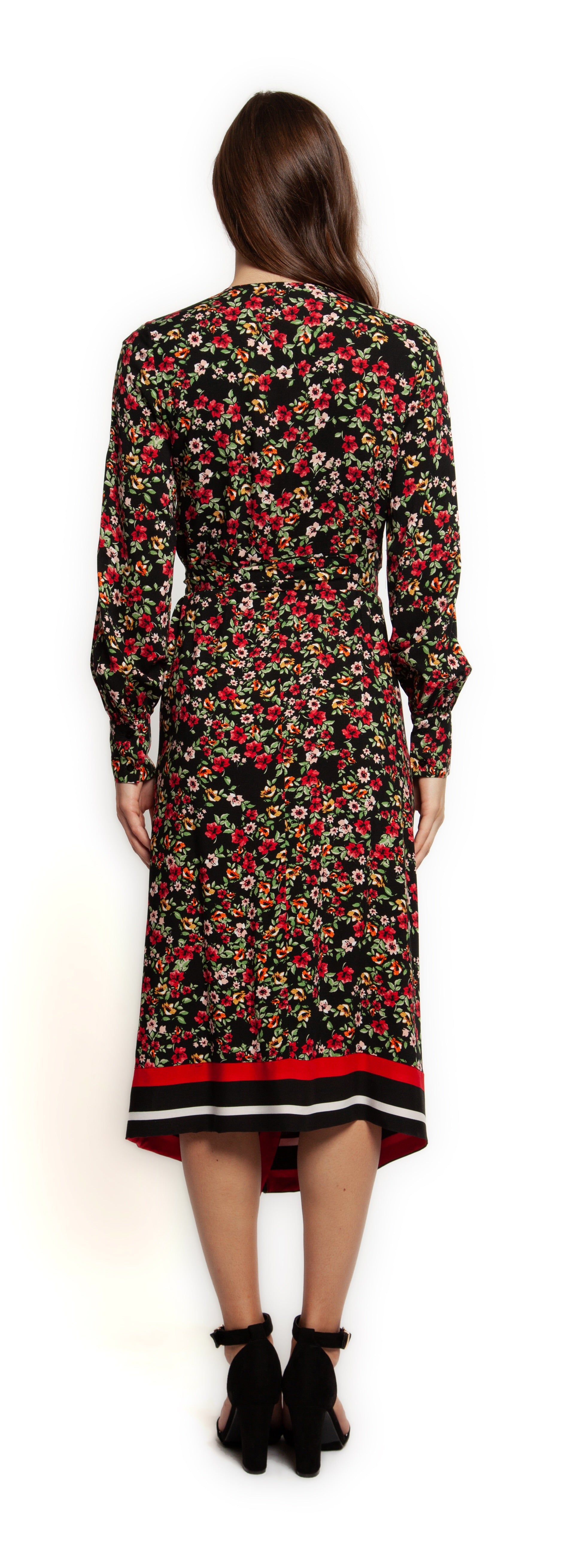 Stylish Ditsy Floral and Stripe Dress for Women | Summer Casual & Party Wear | Perfect for Beach Outings, Date Nights & Office Attire