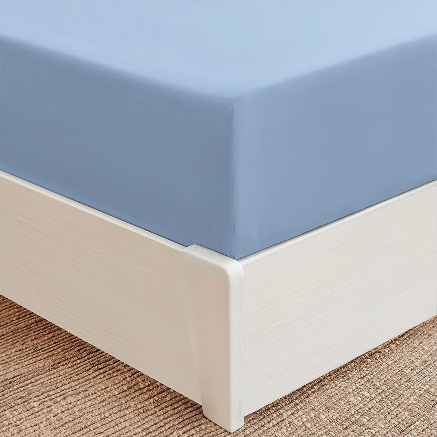 Mellanni Extra Deep Pocket Full Size Fitted Sheet - Cooling Bed Sheets for 21