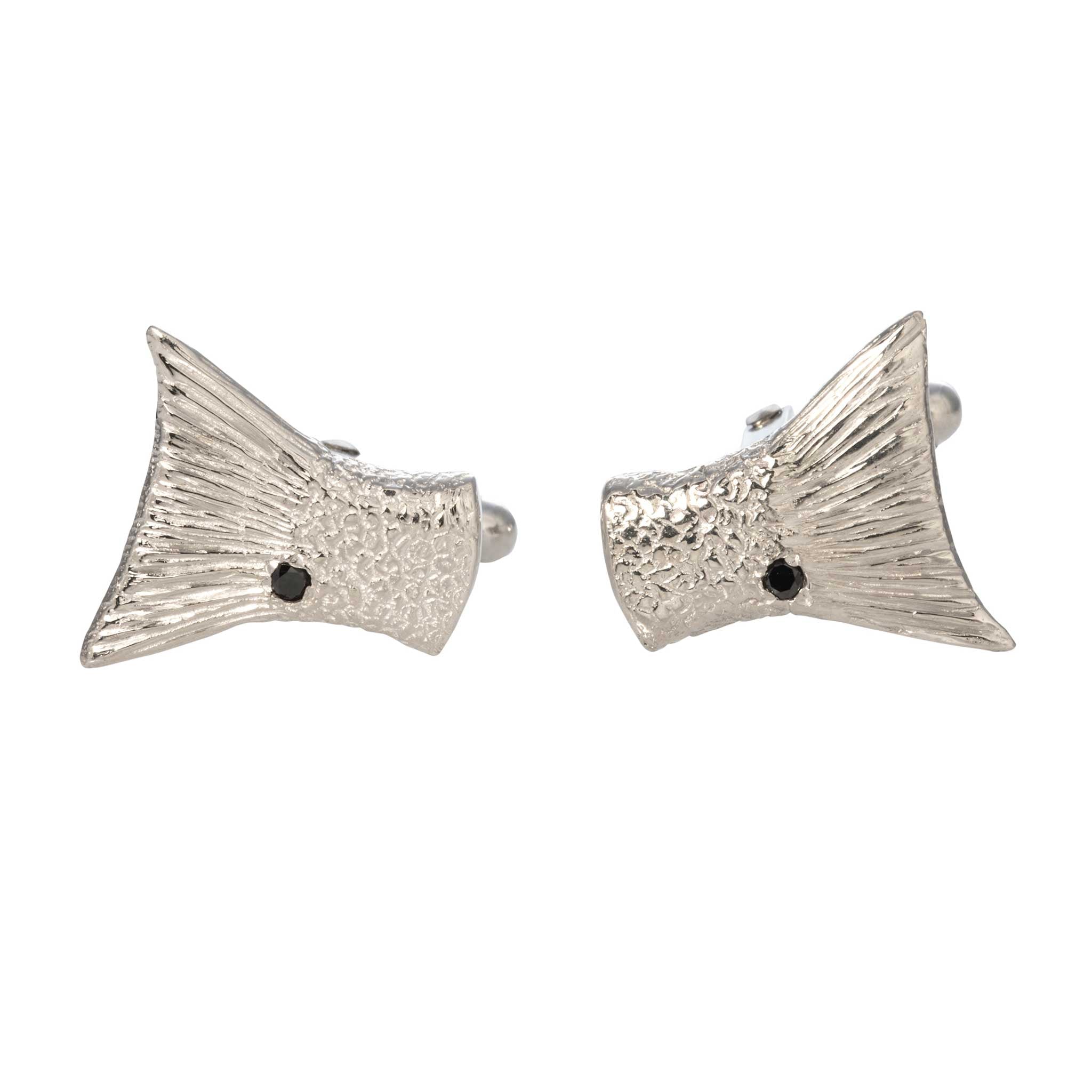 Elegant Sterling Silver Redfish Cufflinks for Men - Perfect for Weddings, Business & Formal Occasions