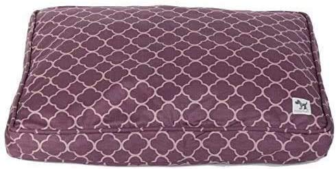 Molly Mutt Sheepy Wool Crate Mat - 100% Cotton Canvas Dog Bed Cover with Natural Wool Insert for Temperature Regulation - Soft & Supportive Pet Bed (48