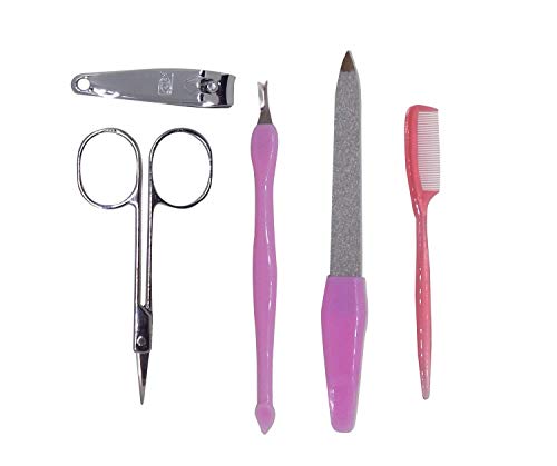 Baal Professional 5-Piece Manicure & Pedicure Kit for Women - Perfect for Home Nail Care, Salon Use & Travel Gifts
