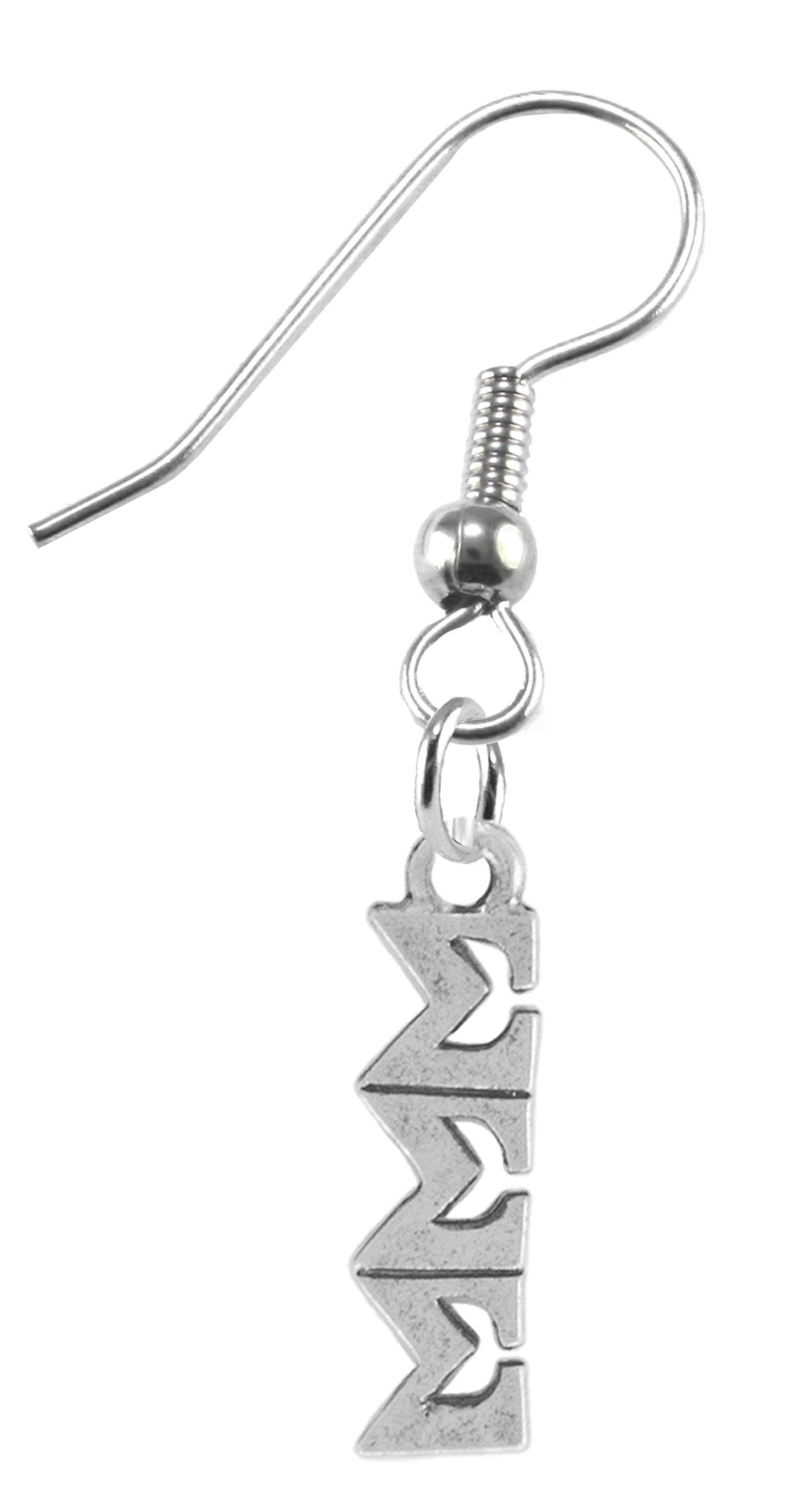 Sigma Sigma Sigma Sorority Earrings - Hypoallergenic, Nickel-Free, Lead-Free, Cadmium-Free Jewelry for College Sisters | Perfect for Greek Life Events, Bid Day & Sisterhood Gifts