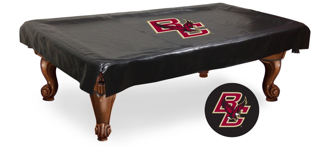 Holland Bar Stool Co. 8-Foot Boston College Billiard Table Cover - Waterproof Pool Table Protector for Game Room, Bar & Home Use
